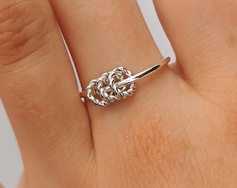 Fidget ring, spinner ring, fidget jewelry, worry ring, fidget spinner, 925 Sterling silver, stacking ring, dainty, meditation
