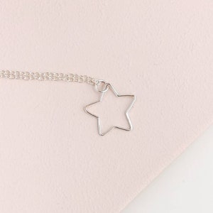 40th birthday jewelry gift, 925 Sterling silver star necklace, gift idea for auntie, sister, friend, celestial jewelry, happy birthday gift image 2