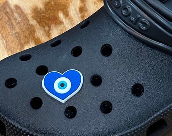 Evil Eye Proctection Shoe Charm, Evil Eye Protection Shoe Beads, Shoe Accessories, Shoe Supplies