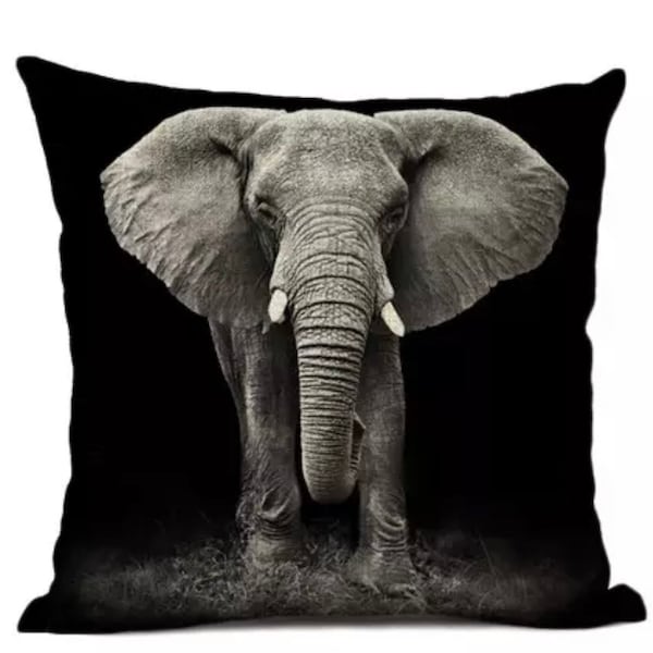 African Elephant Pillow Etsy