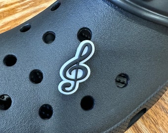 Music Note Shoe Charm, Shoe Beads, Shoe Accessories, Shoe Supplies