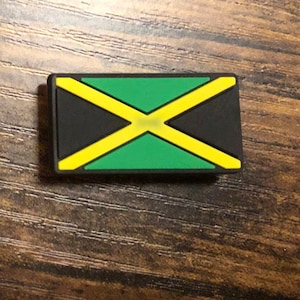 Jamaican Flag Shoe Charm, Shoe Beads, Shoe Accessories