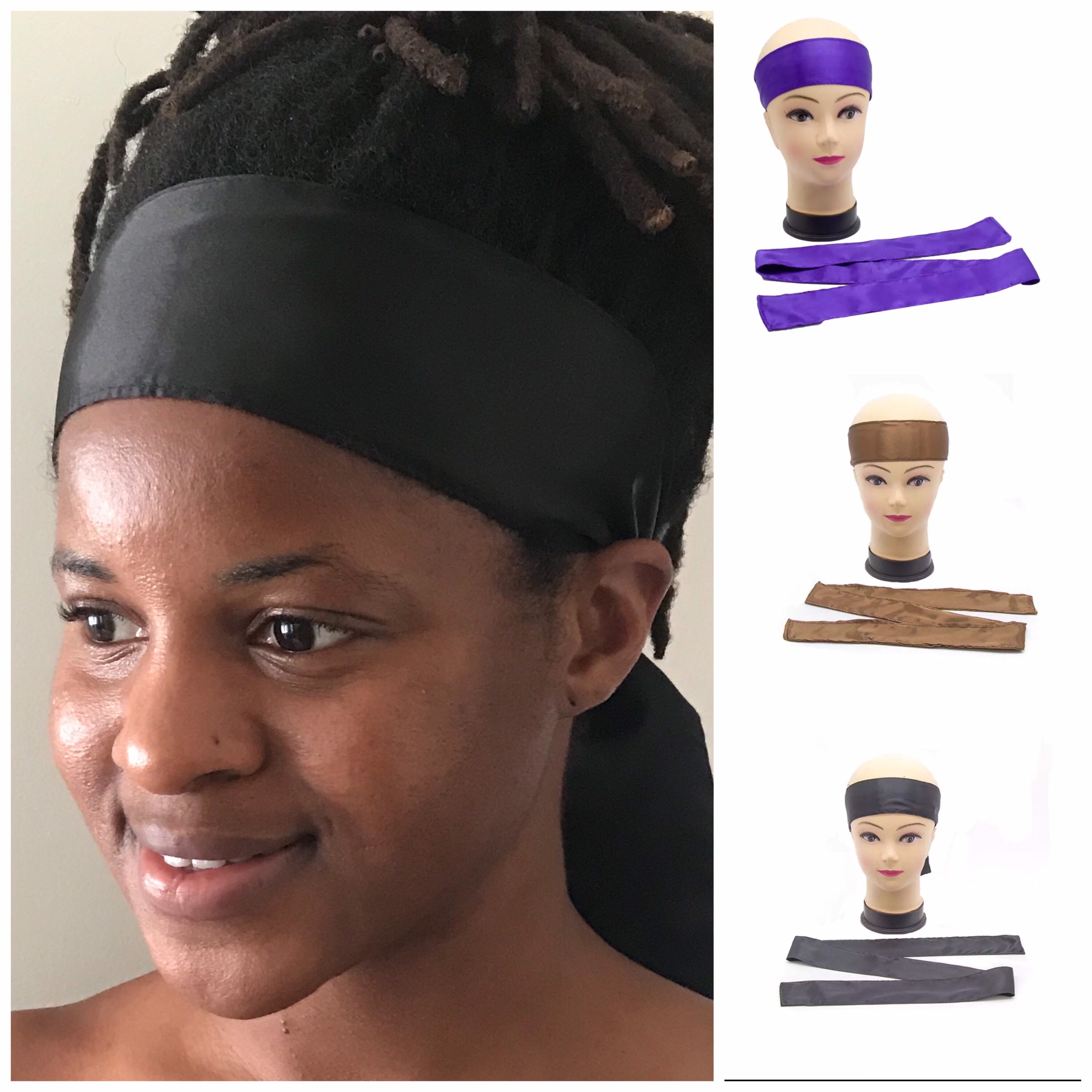 Edge Scarf For Women Satin Head Wrap For Laying Edges For Natural Hair &  Wigs So