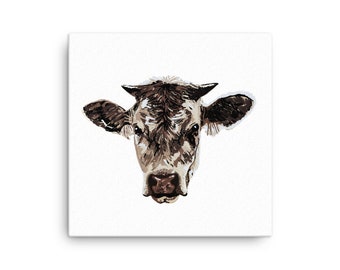 Cow Calf Steer Heifer Bull Farm Ranch Country Wall Decor Canvas