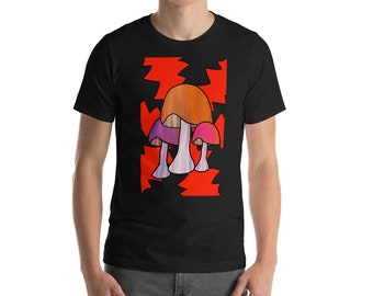 Mushroom Crazy Funky Unisex Shirt