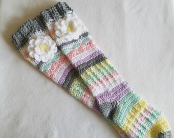 Crochet Knee High Socks - Boot Socks - Knee Socks - Crochet Socks - Fall Crochet Socks - Cozy Socks - Sweetheart Gift for Her - Gift Idea