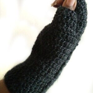 Crochet Half Finger Gloves - Cable Stitch Fingerless Mittens - Etsy