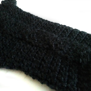 Crochet Half Finger Gloves - Cable Stitch Fingerless Mittens - Etsy