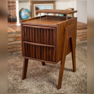 The Frisch Bedside Table - Handcrafted Midcentury Modern Inspired Bedroom Furniture
