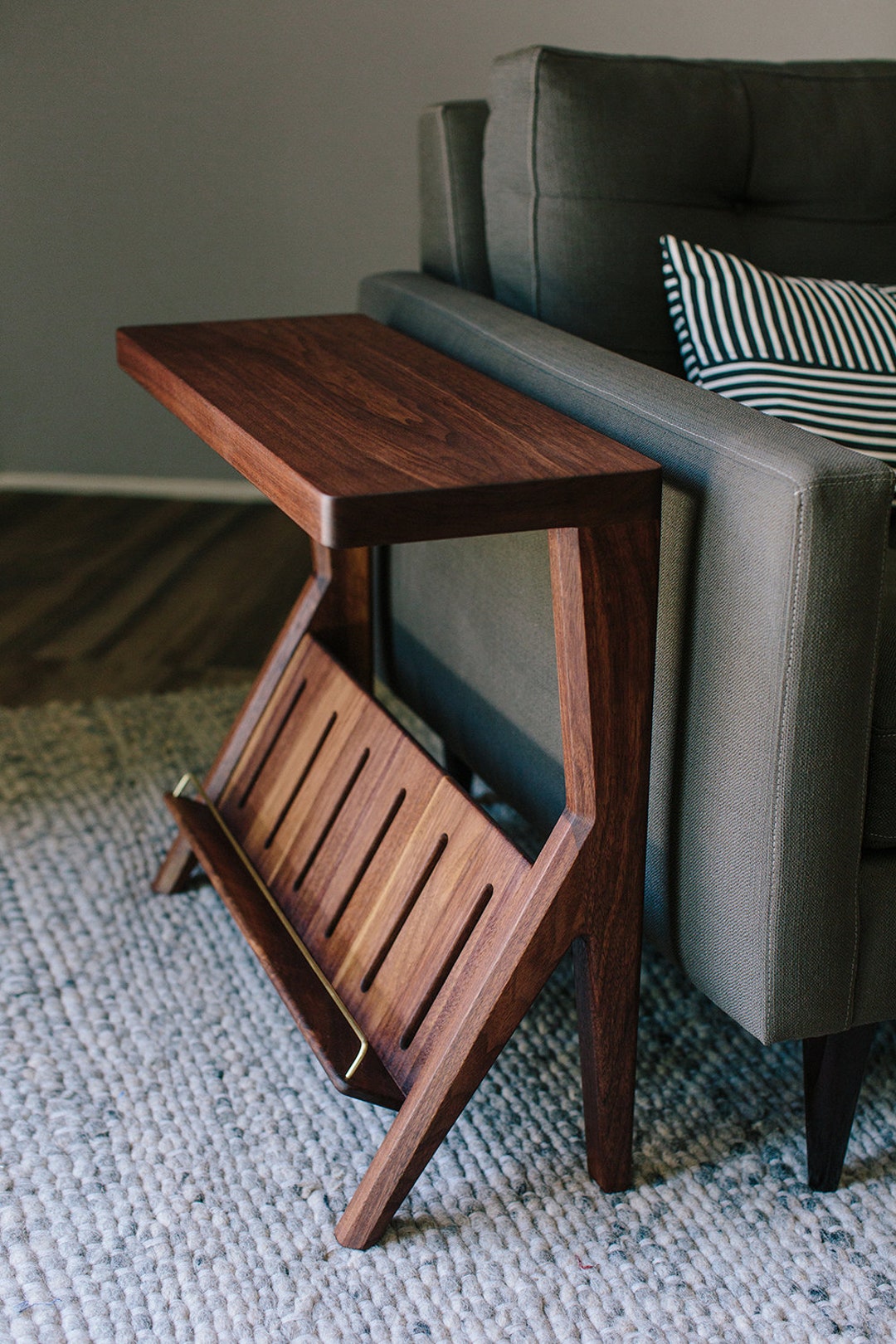 Zelo Side Table - Handcrafted Mid Century Modern Inspired Zelo Side Table - Handcrafted Mid Century Modern Inspired