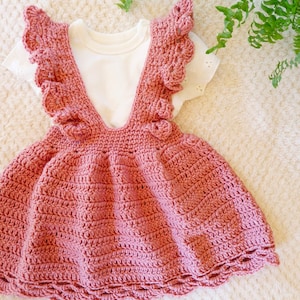 Häkelanleitung - Baby Kleid - Puffiges gerafftes Kleid - Newborn, Baby und Kleinkind Kleid - Neugeborene bis 3 Jahre / Baby Foto Patricia Rock