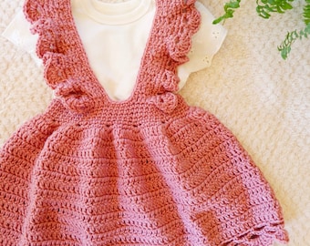 NOT AI - Crochet Baby Dress Pattern: Puffy Ruffle Skirt, Newborn to 3 Years (PDF Pattern)