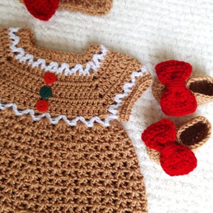 crochet gingerbread dress pattern Gingerbread Dress Crochet Christmas Crochet 18" Doll Clothes Pattern, Doll  Hat, Pdf Crochet Doll Clothes Pattern, Beret Hat, Boots,dress
