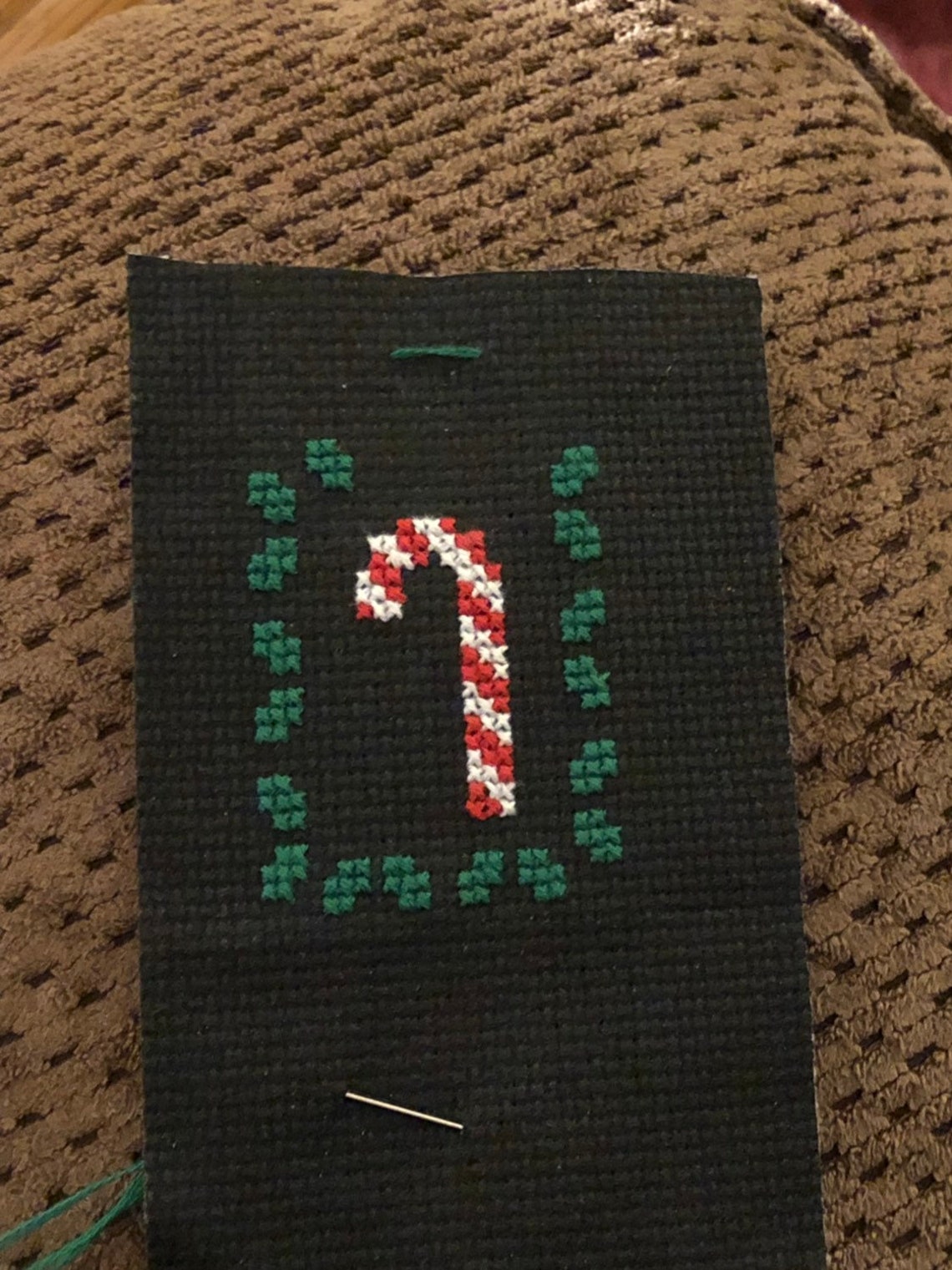 Mini Candy Cane Crossstitch Digital Download Pattern. Small Etsy