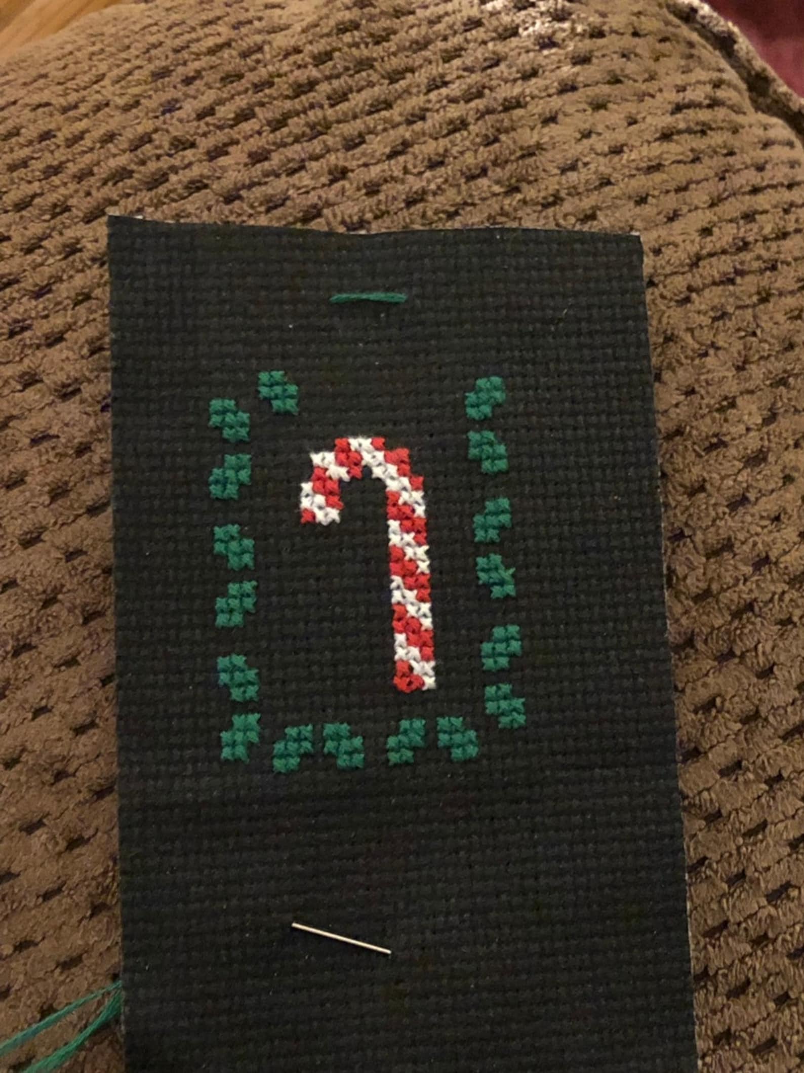 Mini Candy Cane Crossstitch Digital Download Pattern. Small Etsy