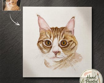Custom Cat Portrait Watercolor Cat Painting, Watercolor Cat Print Custom Cat Painting Print Custom Cat Drawing Pet Pet Drawing Custom Art