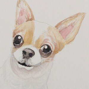 Custom Pet Portrait Watercolor Sketch Pet Portrait Custom Watercolor Pet Portrait Painting Watercolor Pet Painting Custom Portrait Pet Dog image 7