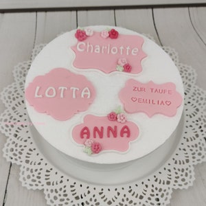 Cake decoration Cake topper Cake topper Fondant Sugar figure Name tags Cake
