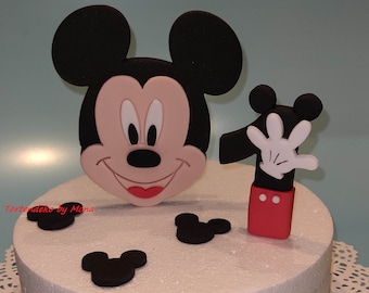 Tortenaufleger Fondant Zuckerfigur Maus Tortendeko Fondant