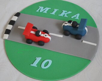 Fondant Rennwagen Etsy