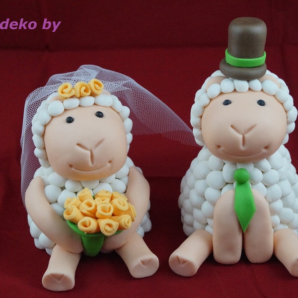 Tortendeko TortentopperTortendeko Fondant Tortenfigur Hochzeit BrautpaarFondant Fondantfiguren Fondant Figuren