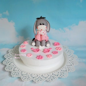 Cake decoration sugar figure donkey girl Emma fondant figureFondant cake decoration fondant fondant figures fondant figures