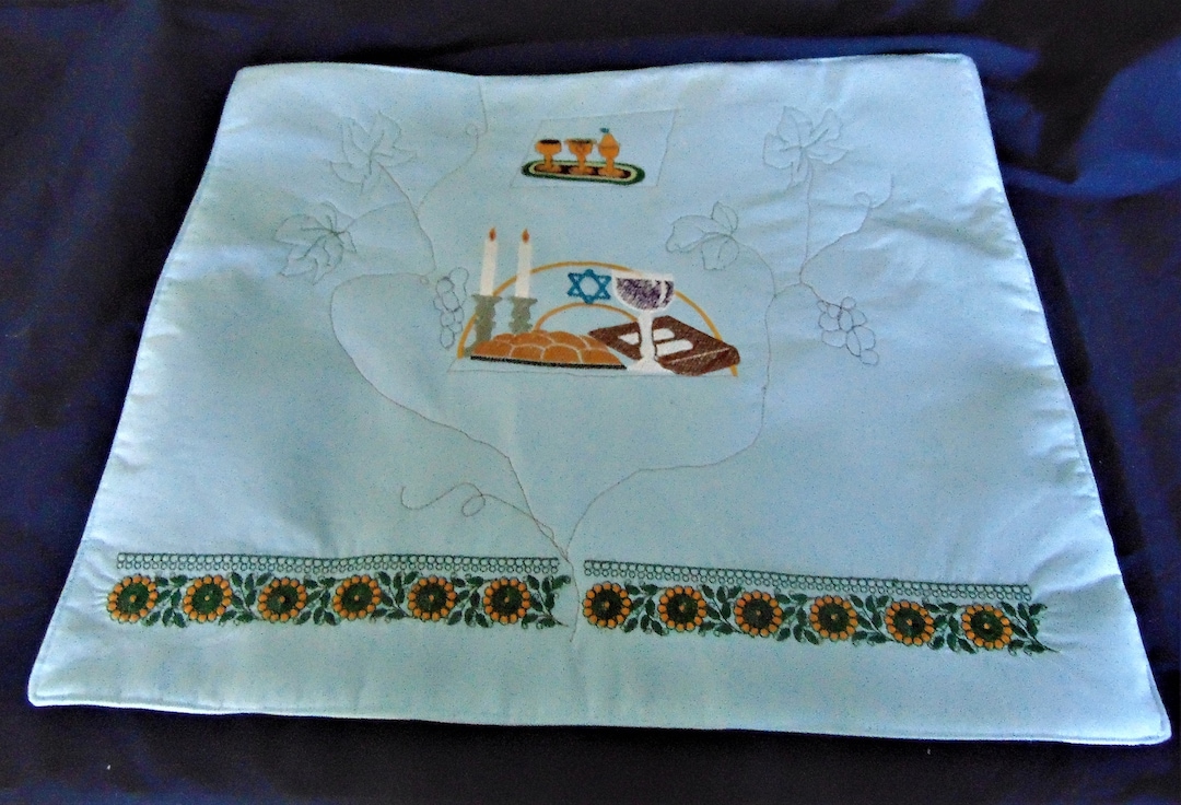 Challah Cover Handmade Embroidered Quilted Fleece Etsy