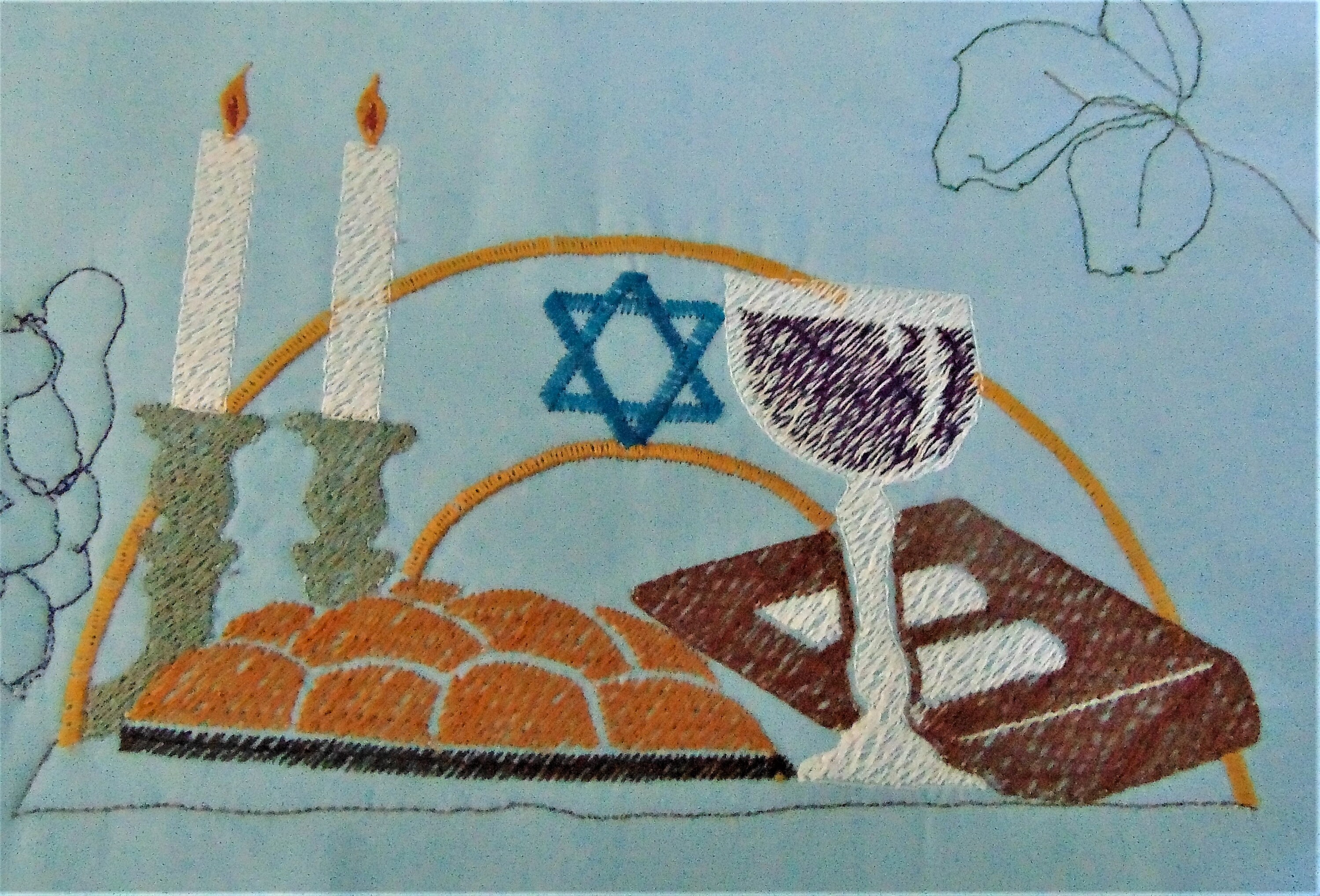 Challah Cover Handmade Embroidered Quilted Fleece Etsy