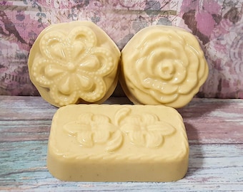 Natural Orange Peel Goat Milk Oatmeal and Honey Soap Set