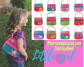 Personalized Girls Quilted Purse - Toy Bag - Stephen Joseph - Toddler Purse - Personalized Birthday Gift - Girls Purse