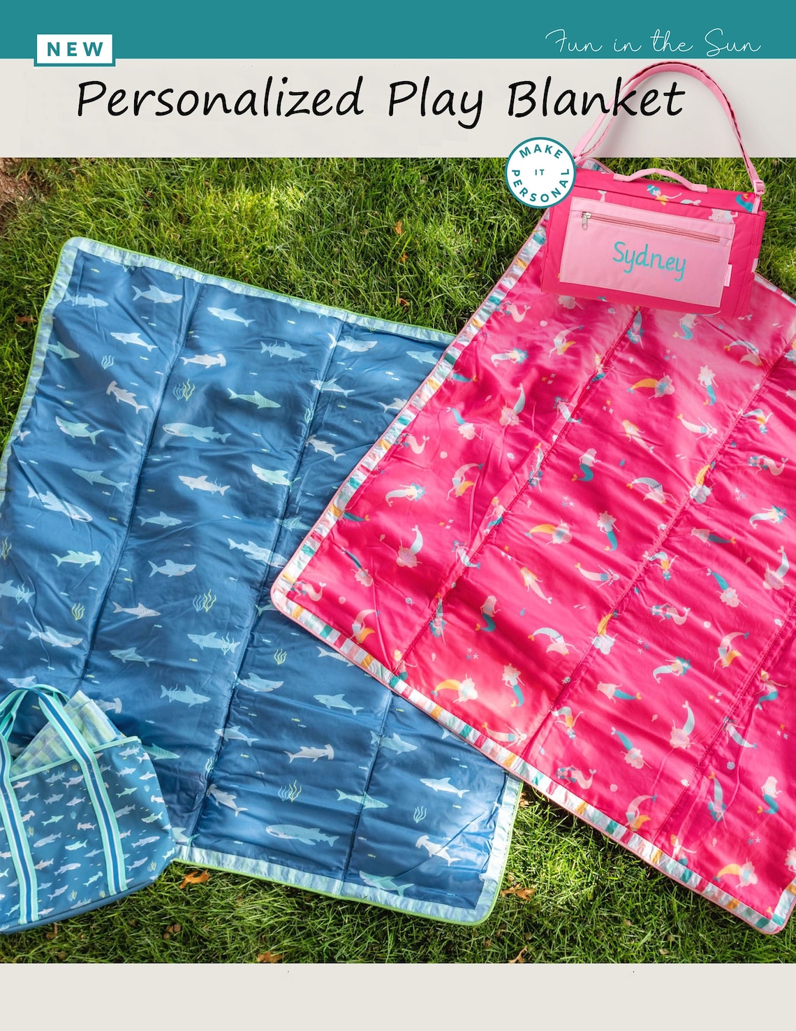 Personalized Wipeable Play Blanket Picnic Blanket Etsy