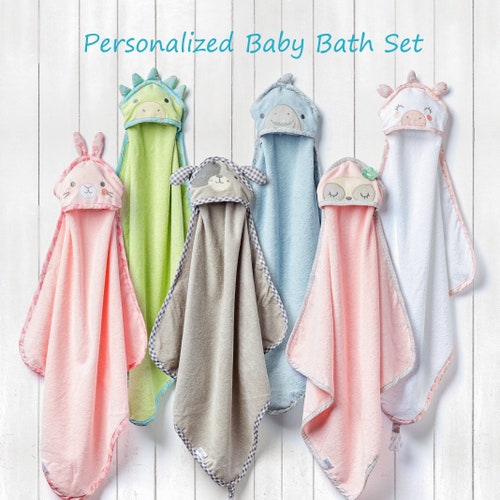 Personalized Hooded Bath Towel Hooded Towel Baby Boy Baby Etsy