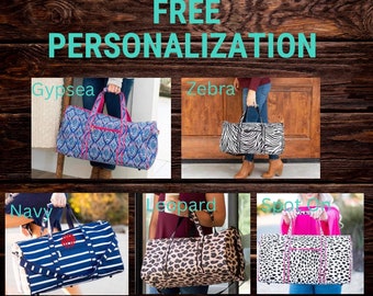 Personalized Duffle Bag - Monogram Duffle Bag - Personalized Travel Bag - Girls Duffle Bag - Boys Duffle Bag - Teens Duffle Bag -Weekend Bag