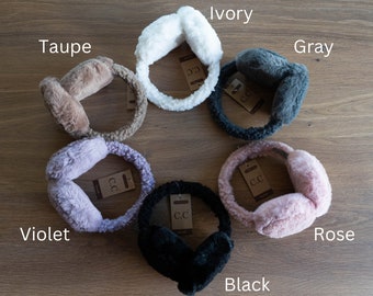 Faux Fur Sherpa CC Earmuff - Ear Warmers - Winter Earmuffs - CC Beanie - Winter Accessory