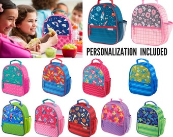 Personalized Kids Lunch Box - Girls Lunch Box - Boys Lunch Box - Stephen Joseph - All Over Print Lunch Box - Preschool- Elementary Lunch Box