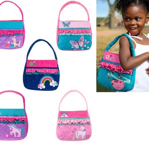 Personalized Girls Quilted Purse - Toy Bag - Stephen Joseph - Toddler Purse - Personalized Birthday Gift - Girls Purse - Easter