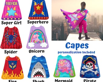 Kids Personalized Cape - Girls Cape - Boys Cape - Kids Playtime Cape - Superhero Cape - Personalized Childrens Gift - Toddler Cape - Easter