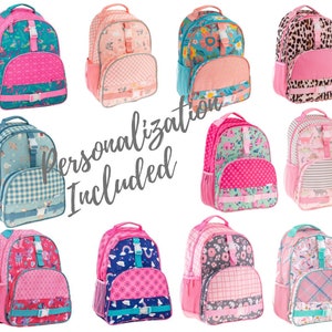 Girls Personalized Backpacks - Stephen Joseph - Butterfly - Princess - Owl - Paisley - Personalization Included