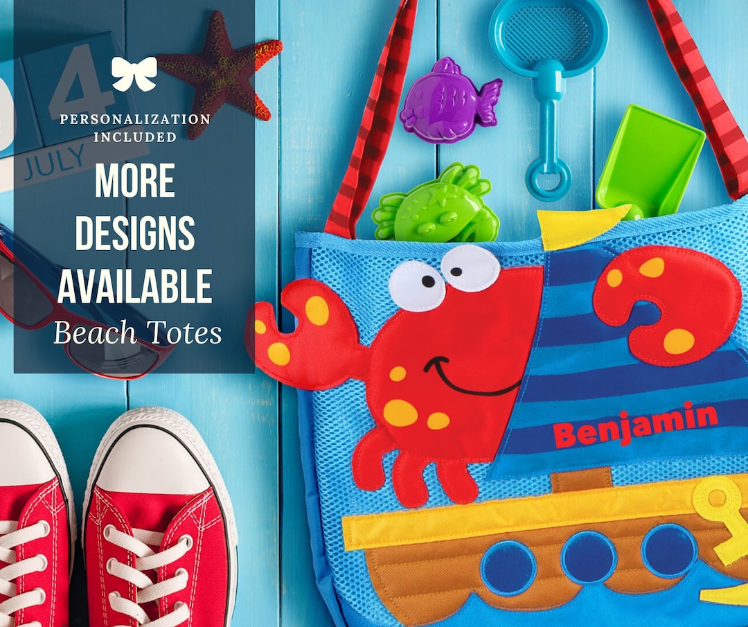Personalized Kids Beach Bag Boys Beach Bag Girls Beach Bagchildrens