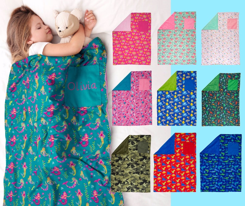 Personalized Toddler Blanketkids Blanketnap Etsy