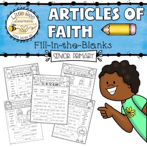 Articles of Faith - Fill-in-the-Blanks for Senior Primary