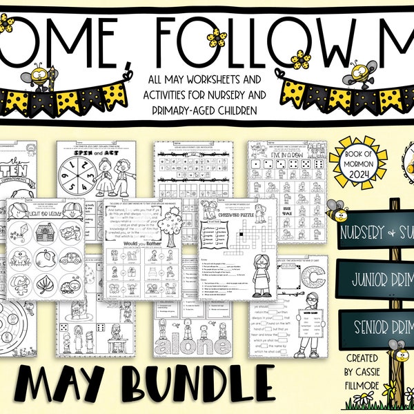 Come, Follow Me 2024 - May Bundle - Book of Mormon - Primary and Family