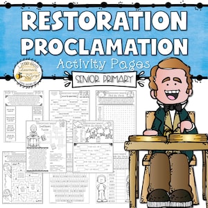 Restoration Proclamation Activity Pages - Senior Primary