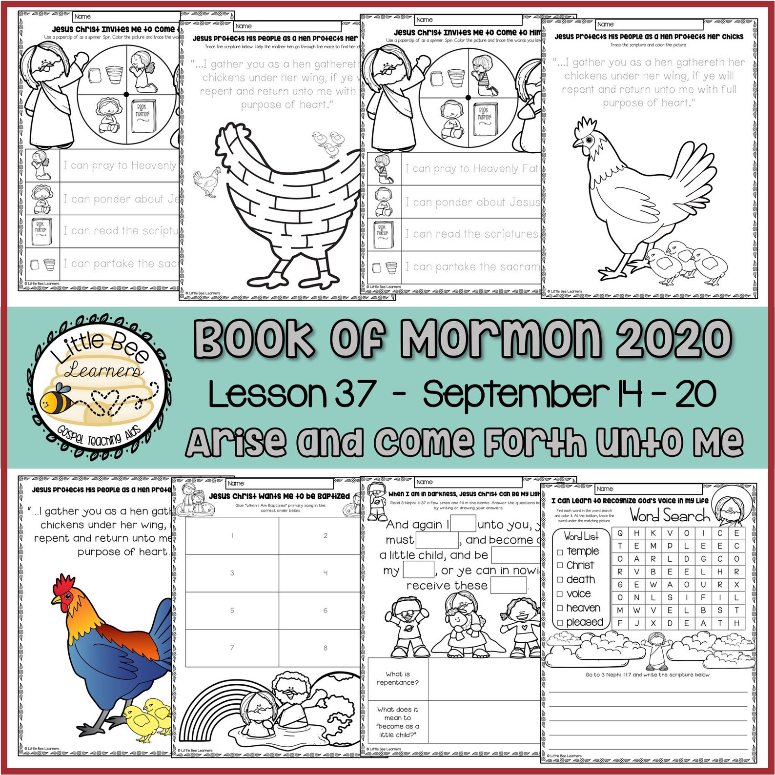 Come Follow Me 2020 September Bundle Etsy