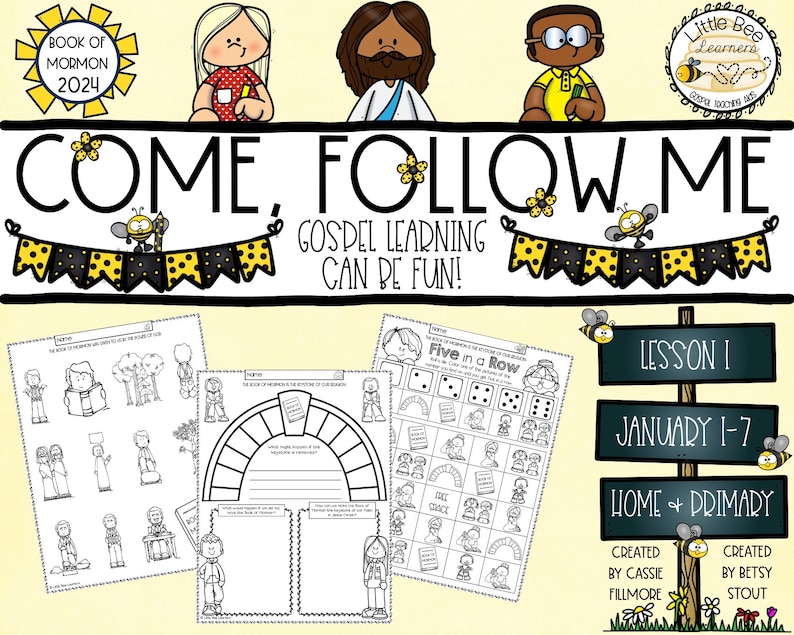 Come, Follow Me 2024 Primary Lesson 1 Book of Mormon Etsy