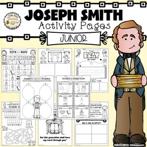 Joseph Smith Activity Pages - Junior Primary