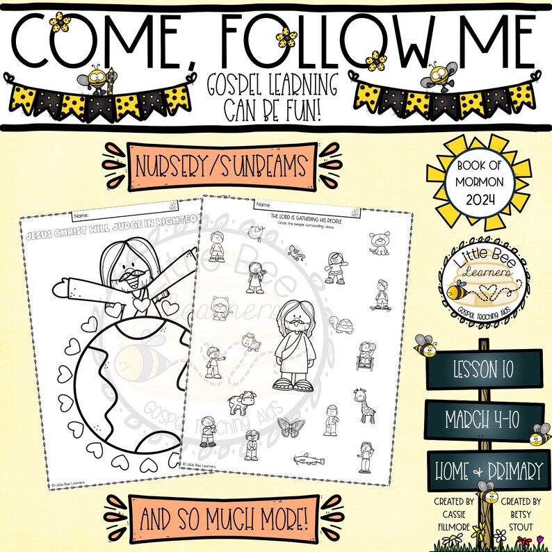 Come, Follow Me 2024 Primary Lesson 10 Book of Mormon Etsy