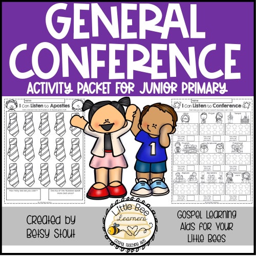 General Conference Activity Packet General Conference for Etsy
