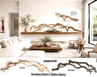 Large 61" Natural Branch tree Sculpture for Shelf, Wood Art, Organic Home,One of a Kind, Wall Hanging, Mantel decor, Driftwood wall art