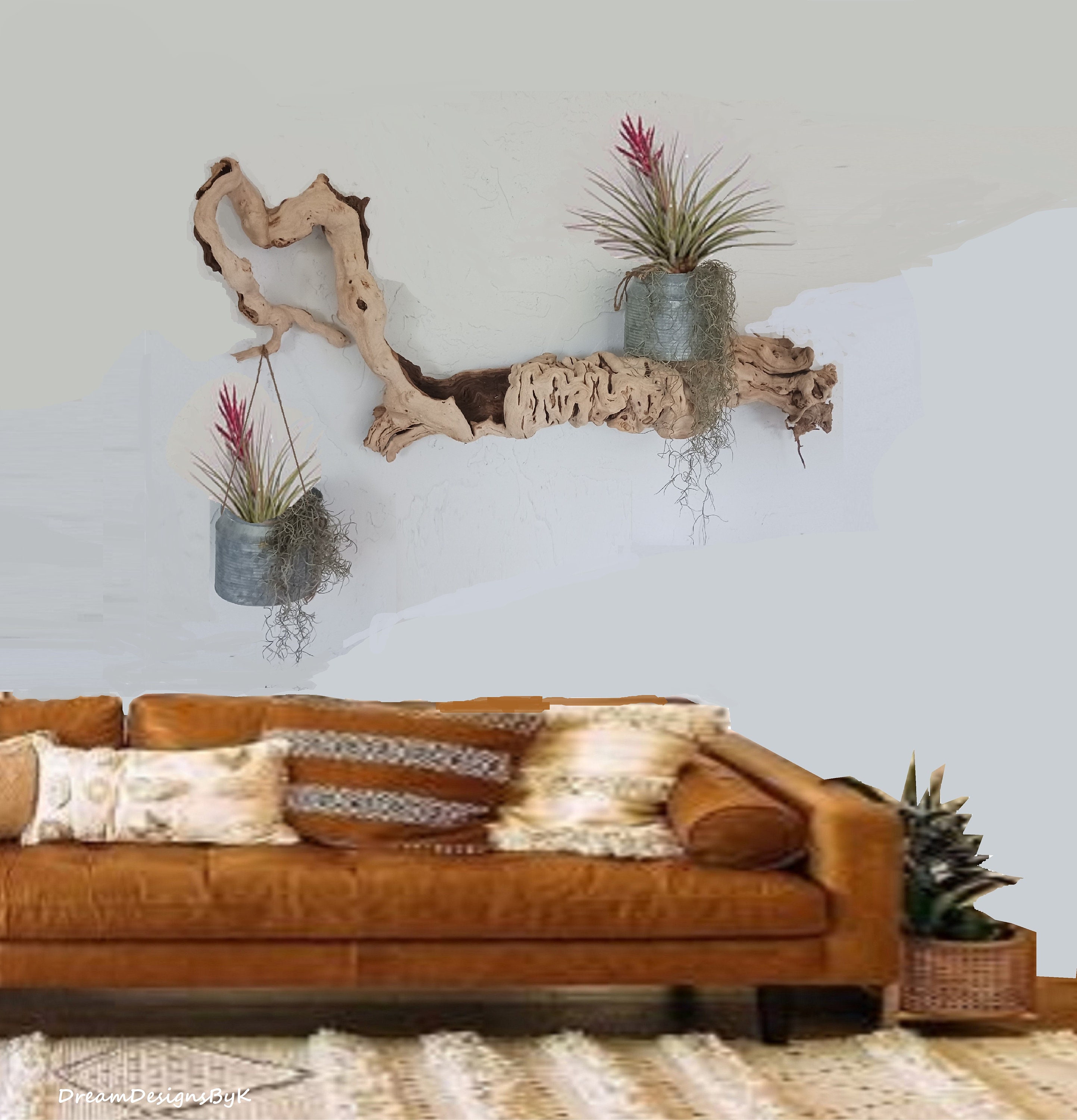 Large 48 Driftwood Wall Artnatural Drift Wood Wall Etsy